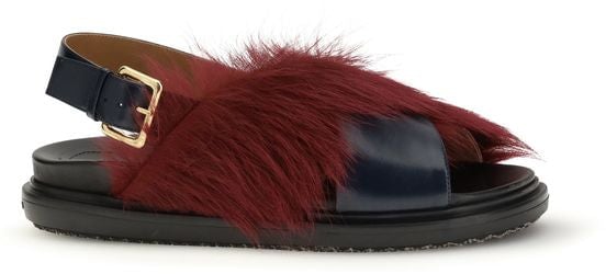 Marni Marni Multicolor Calf Leather Bos Taurus Flat Sandals