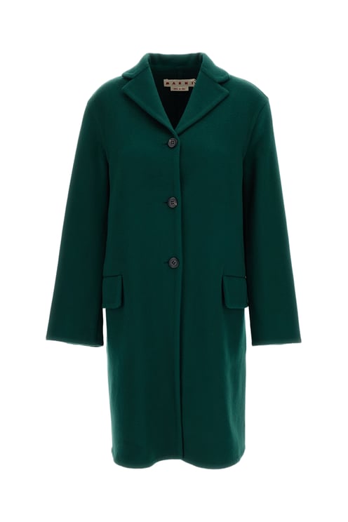 Marni Cocoon Silhouette Wool And Cashmere Coat
