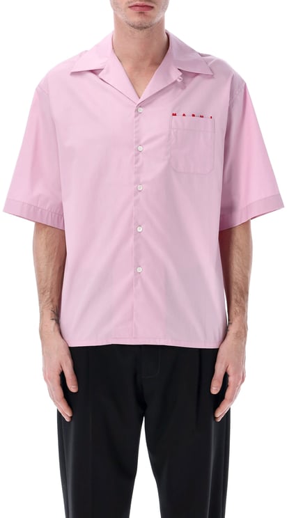 Marni Bowling Shirt Logo Rosa