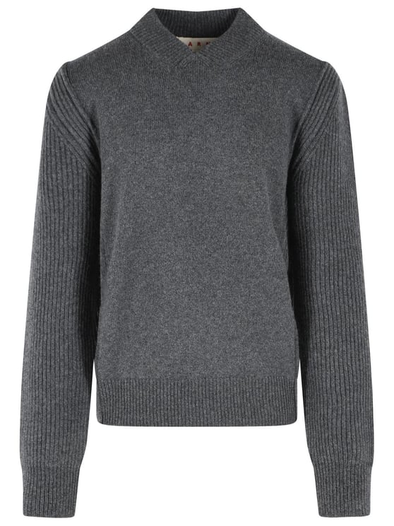 Marni Grey Virgin Wool And Cashmere Sweater
