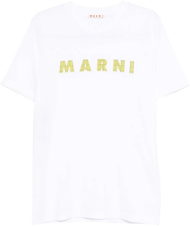 Marni Logo T-shirt White/yellow