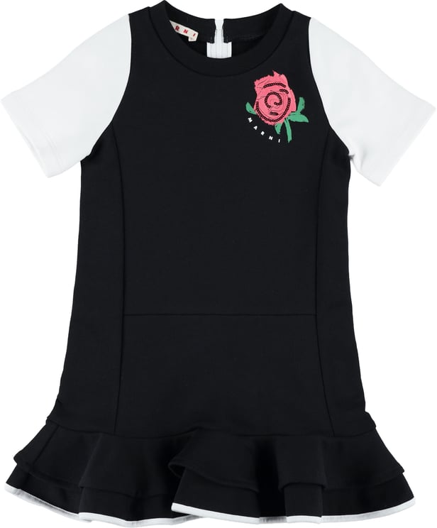 Marni Jersey Dress Rose Nero