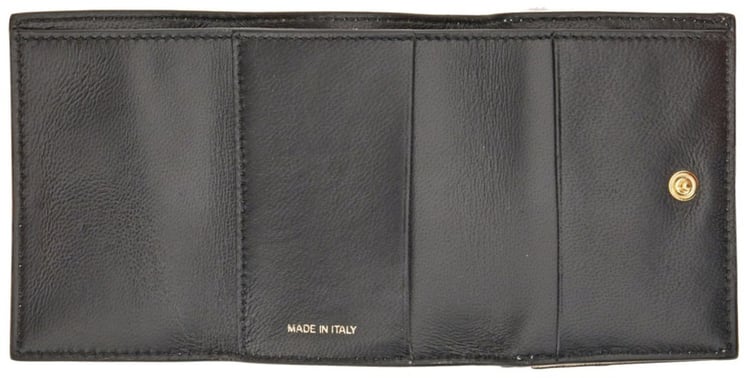Marni Color-Blocked Tri-Fold Wallet with Snap Closure