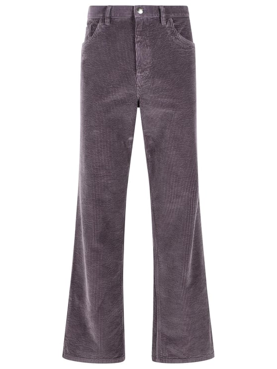 Marni 'Earth' Grey Cotton Flared Pants