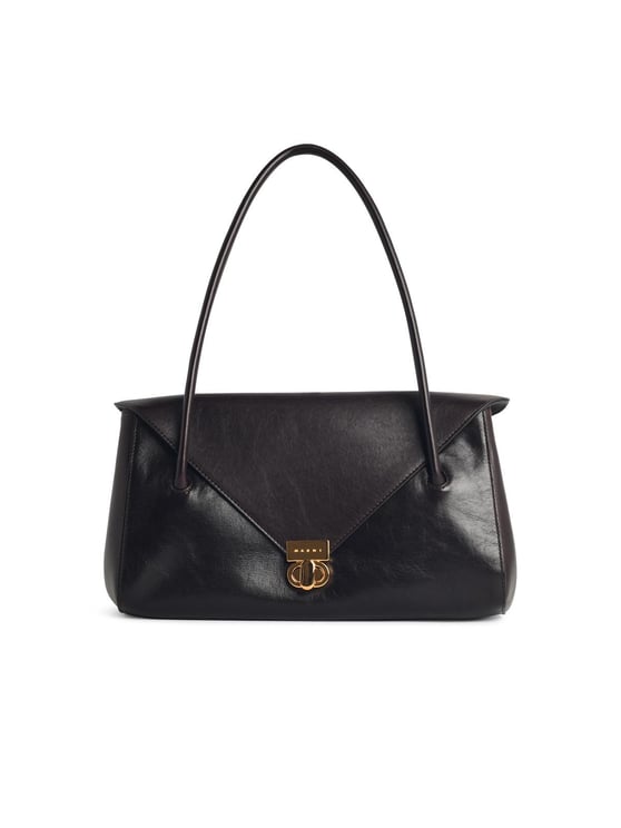 Marni 'East West' Brown Leather Bag