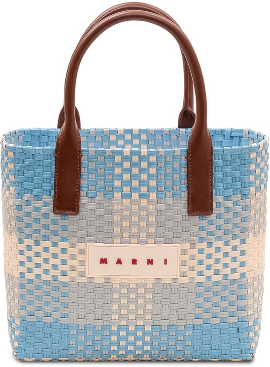 Marni Borsa Tote Piccola con Motivo Check