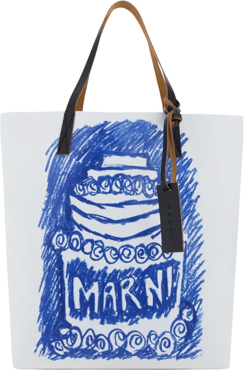 Marni Tribeca Cake Logo Tote Bag