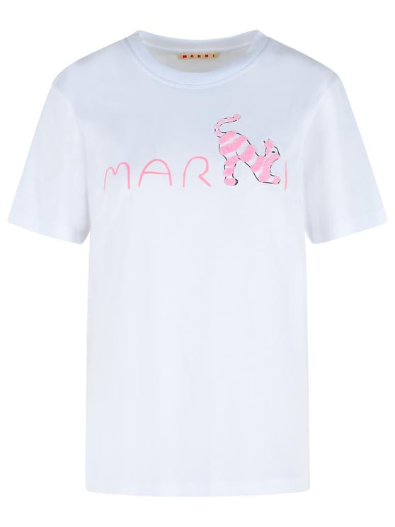 Marni White Cotton T-Shirt