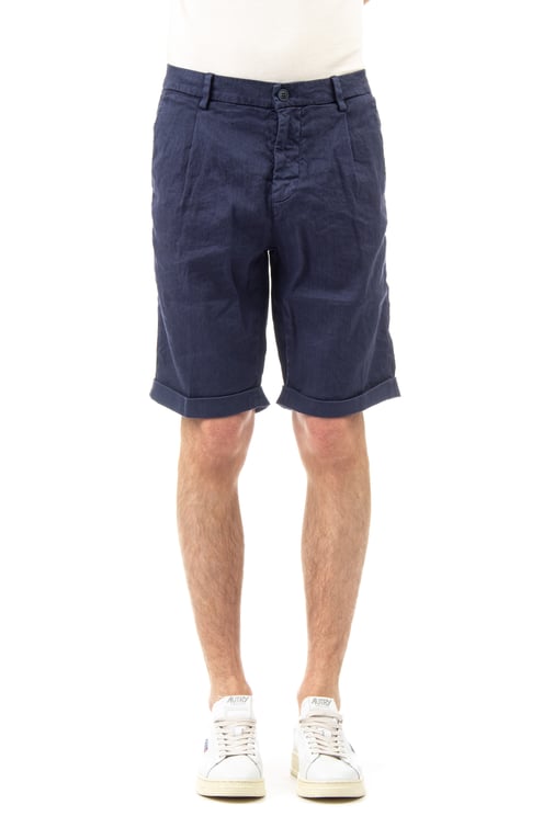 Mason's Amalfi Lightweight Linen-Cotton Shorts