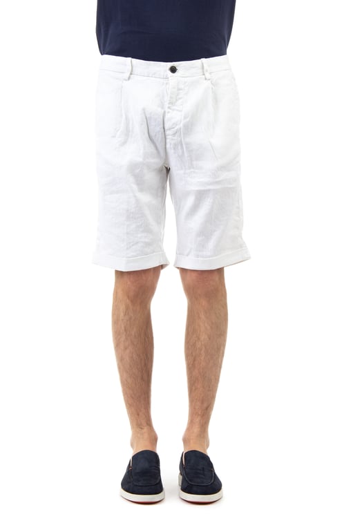 Mason's Amalfi Lightweight Linen-Cotton Shorts