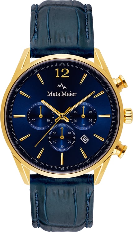 Mats Meier Mats Meier Grand Cornier - Horloge - Marineblauw