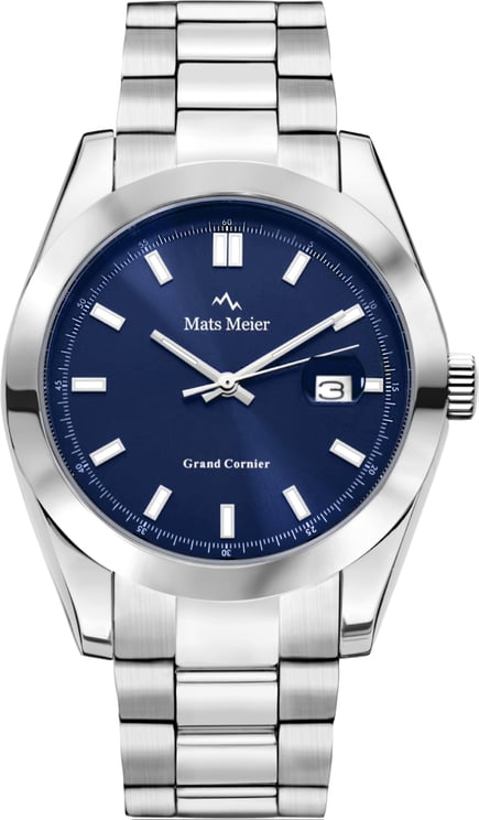 Mats Meier Mats Meier Grand Cornier - Horloge - Marineblauw