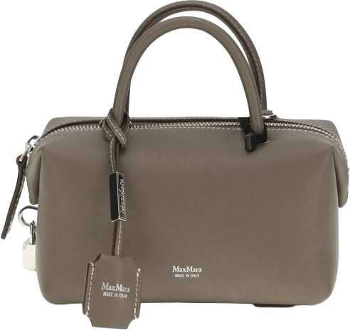 Max Mara Max Mara Gray Calf Leather Bos Taurus Handbag