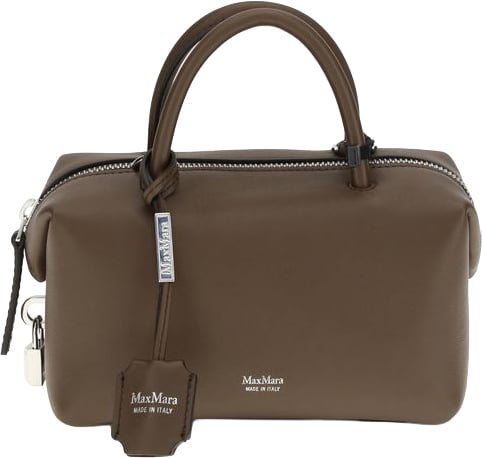 Max Mara Max Mara Brown Calf Leather Bos Taurus Handbag