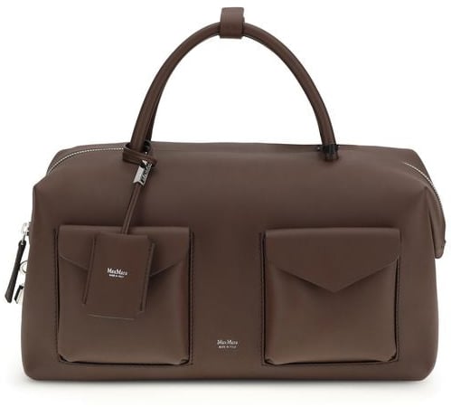 Max Mara Max Mara Brown Calf Leather Bos Taurus Handbag