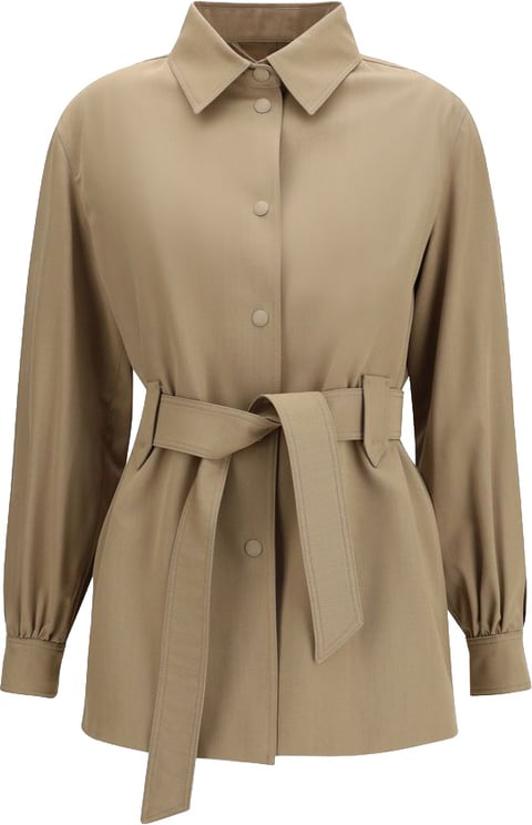 Max Mara Max Mara Brown Wool Oves Aries Sleeveless Jacket