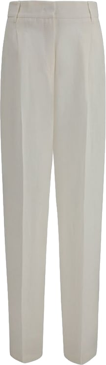Max Mara Max Mara White Linen Casual Pants