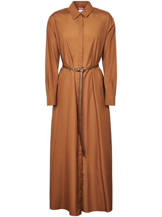 Max Mara Midi Dress with Classic Collar
