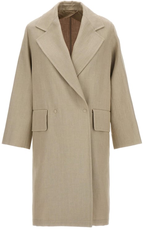 Max Mara Max Mara Beige Linen Coat