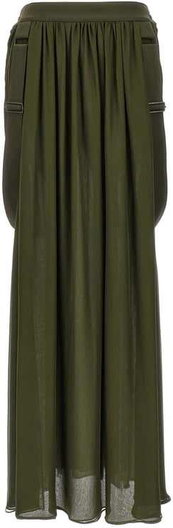 Max Mara Max Mara Bicolor Silk Mini Skirt