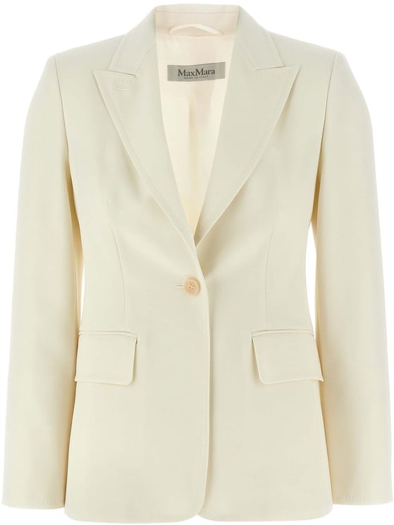 Max Mara Max Mara White Virgin Wool Blazer