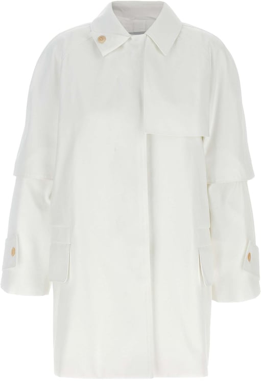 Max Mara Max Mara White Cotton Coat