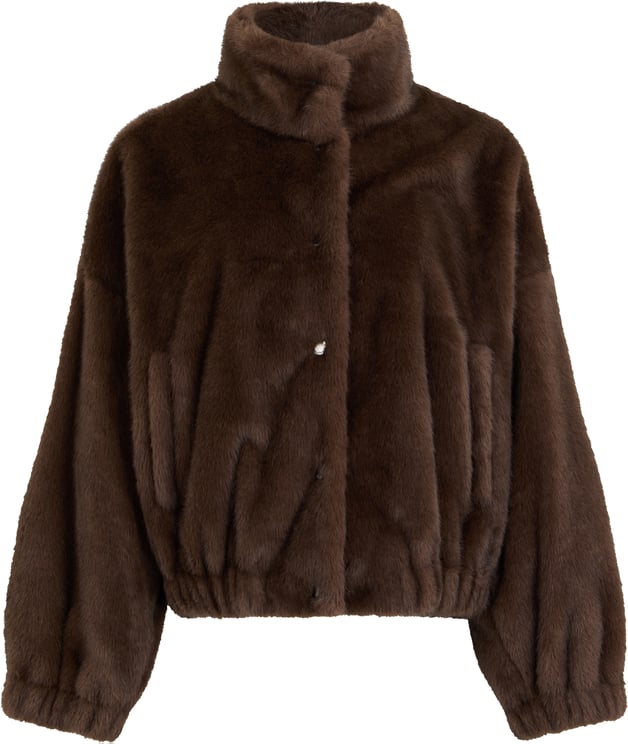 Max Mara Short jacket in faux fur