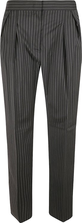 Max Mara Classic Straight-Leg Trousers With Vertical Pinstripes
