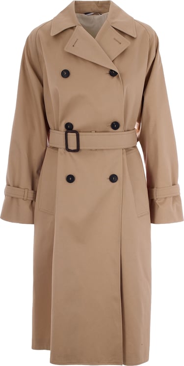 Max Mara Printed Gabardine Trench Coat