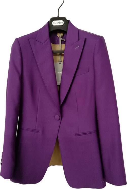 Max Mara Structured Tailored Coat with Single-Button Closure