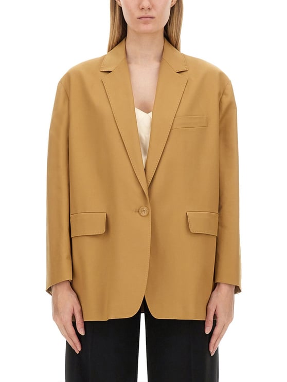 Max Mara Regular Fit Cotton-Elastane Monica Jacket