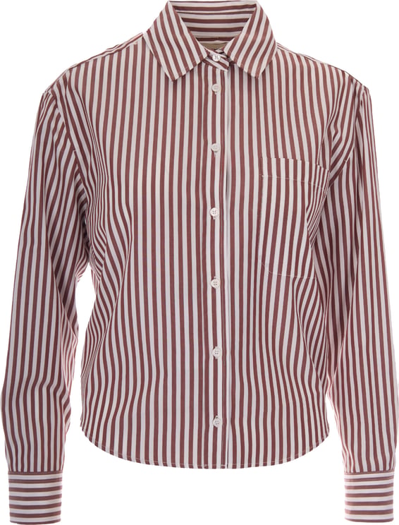 Max Mara Shirts Riga Pari Terracotta Pink/Off