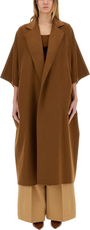 Max Mara Camel Drap Cape Coat