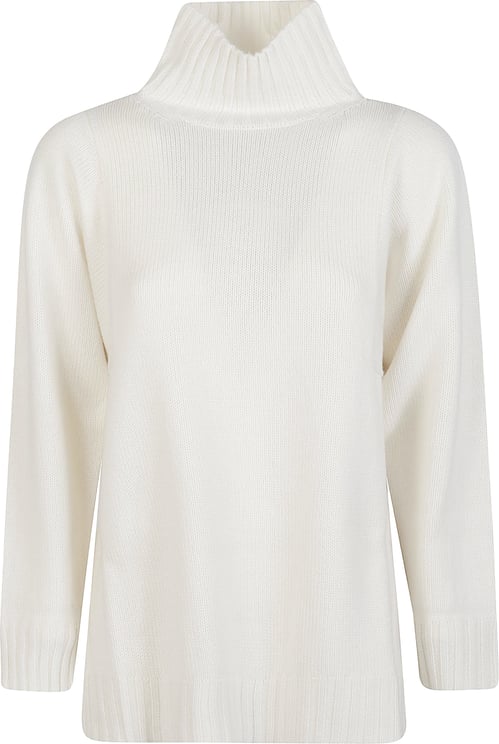 Max Mara Aceti Turtle Neck Sweater White
