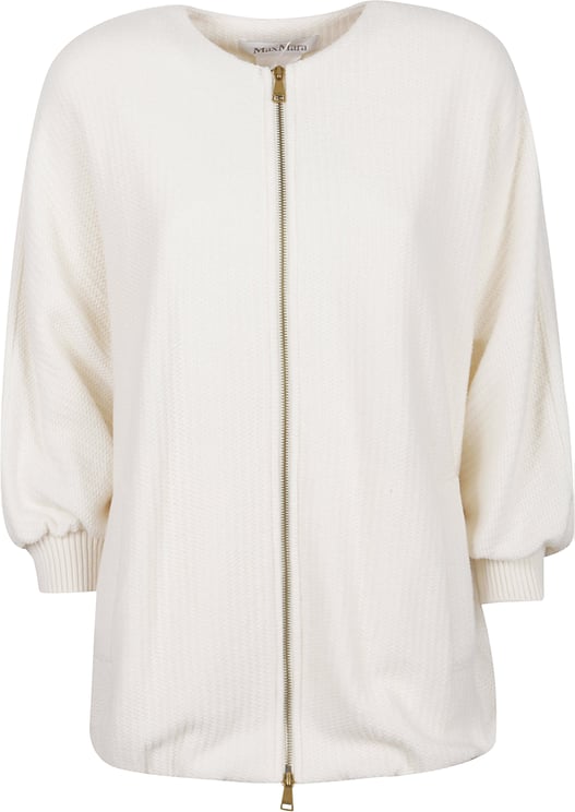 Max Mara Cirino Zip Up Jacket White