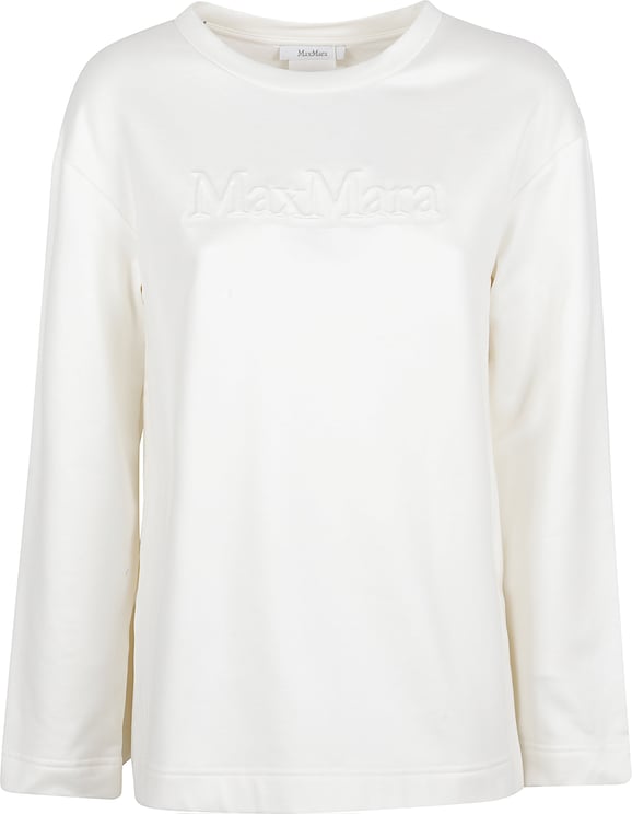 Max Mara Relaxed Fit White Sweater