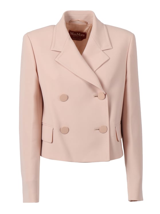 Max Mara Tailored Pink Jacket With Structured Shoulders