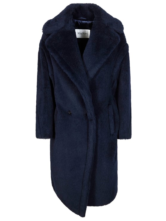 Max Mara Navy Tedgirl Teddy Short Coat
