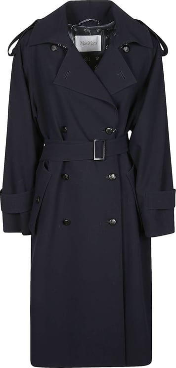 Max Mara Mxmcerto Long Coat Blue