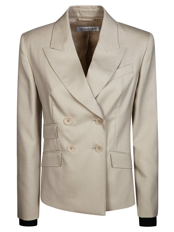 Max Mara Cropped Double Breasted Tailored Blazer
