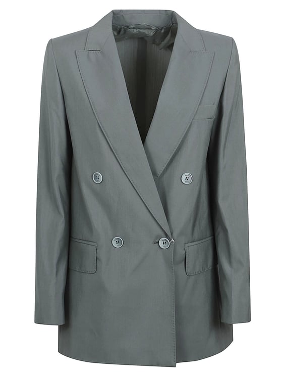 Max Mara Double-Breasted Structured Jacket with Wide Lapels
