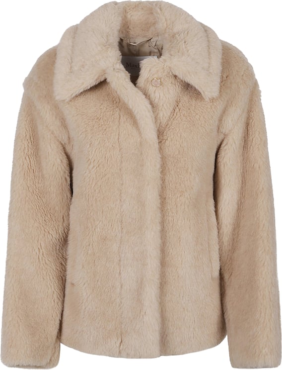 Max Mara Mxmtritone Teddy Jacket Brown