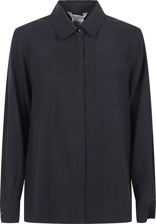 Max Mara Mxmsiamese Long Sleeve Shirt Blue