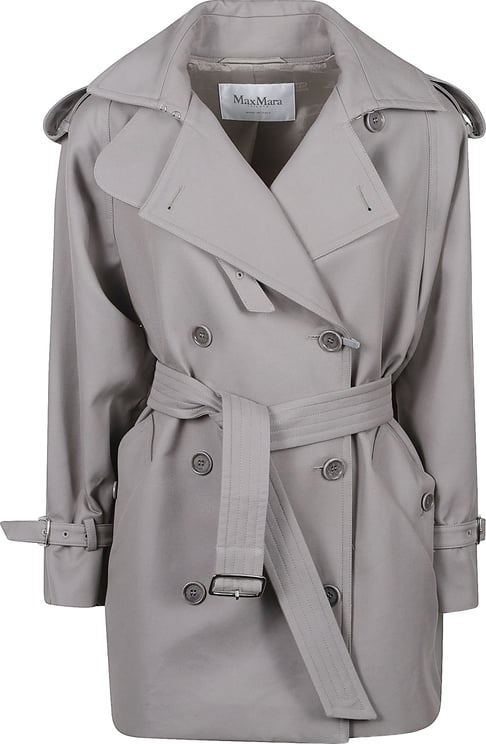 Max Mara Short Double-Breasted Trench Coat