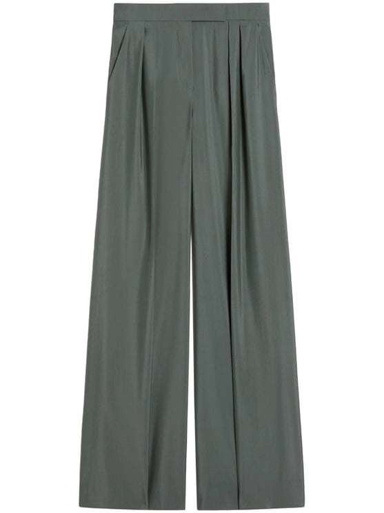 Max Mara Wide-Leg Trousers with Soft Pleats and Structured Waistband