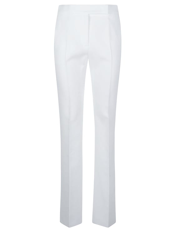 Max Mara Tailored White Pants with Straight-Leg Silhouette
