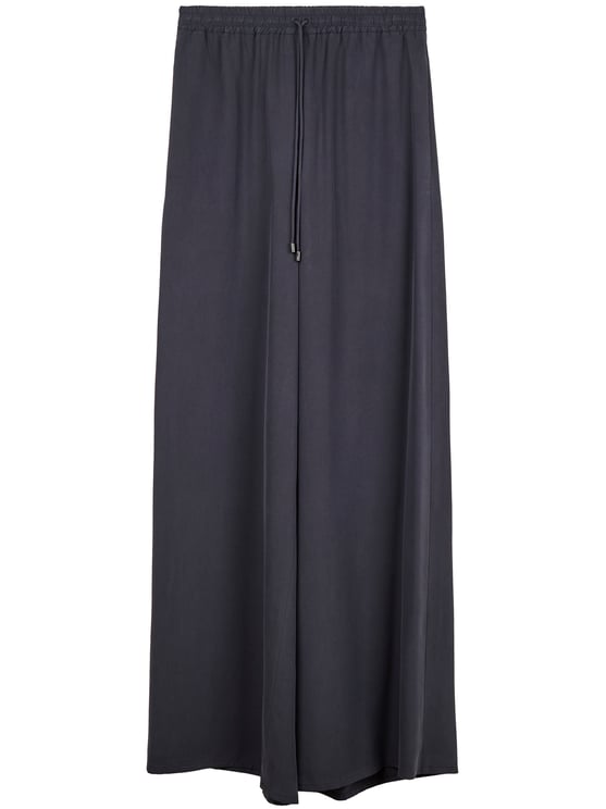 Max Mara Wide-leg Trousers with Elastic Waistband and Adjustable Drawstring