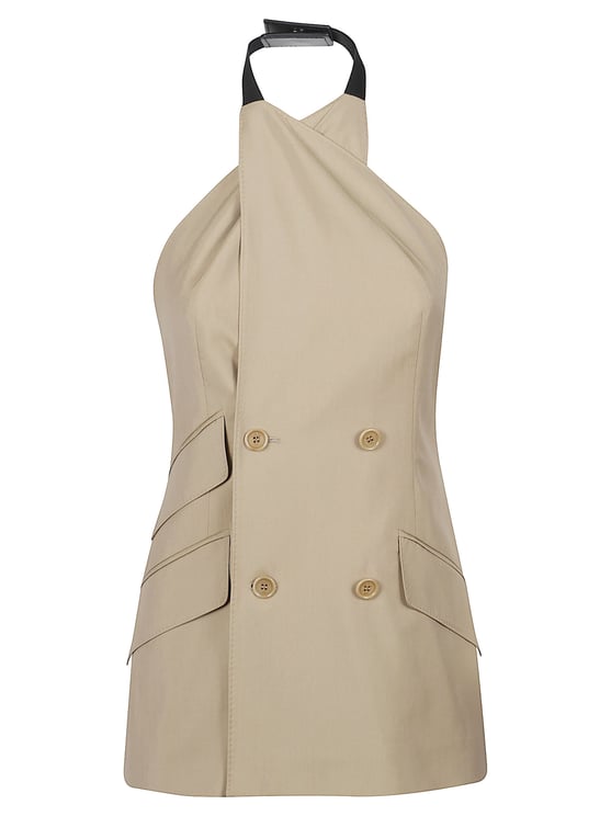 Max Mara Halter Neck Sleeveless Jacket