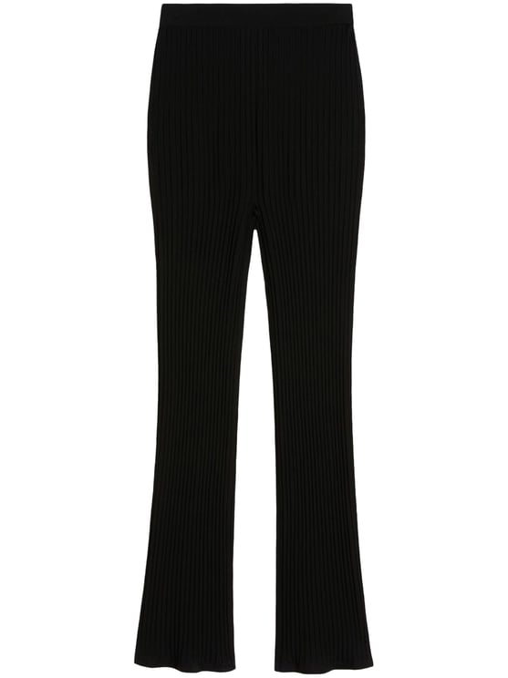 Max Mara Ribbed Knit Trousers with Fitted Silhouette