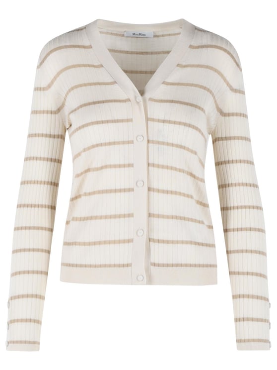 Max Mara 'Pedale' Ivory Cashmere And Silk Cardigan